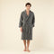 Zigzag men Bathrobe Anthracite