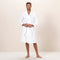 Zigzag men Bathrobe White