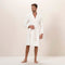 Zigzag men Bathrobe Ecru