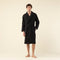 Zigzag men Bathrobe Black