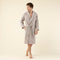 Zigzag men Bathrobe Mink