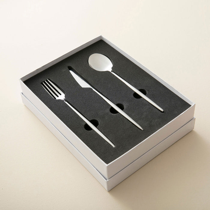 Elina 18 Pieces Dining Cutlery Set Shine Silver