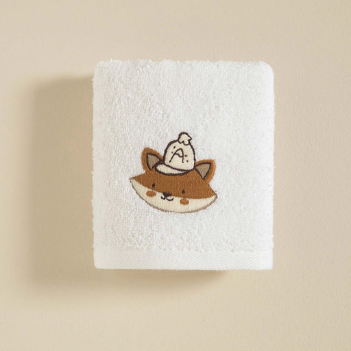 Bear %100 Cotton Baby Hand Towel White