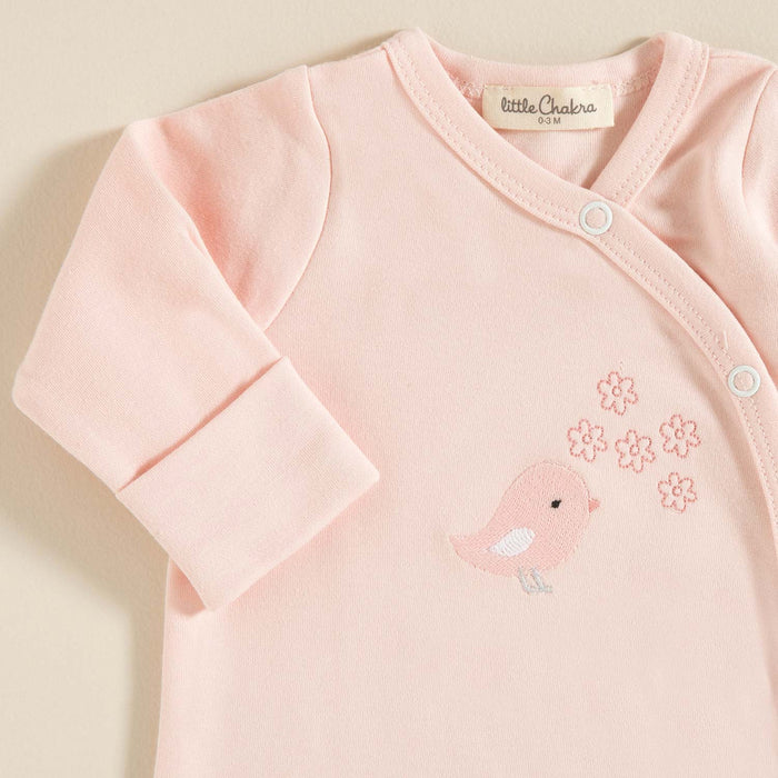 Bird Newborn Set 3Pcs White-Pink