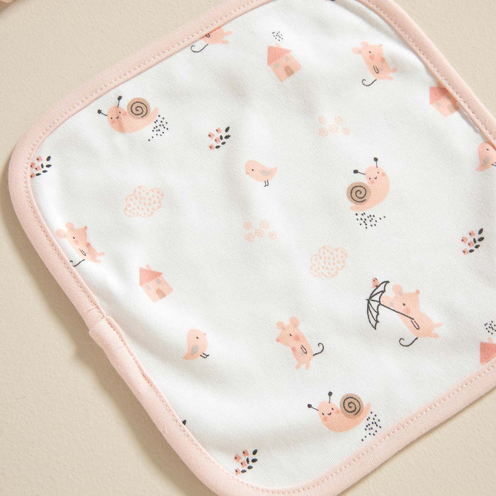 Bird Newborn Set 3Pcs White-Pink