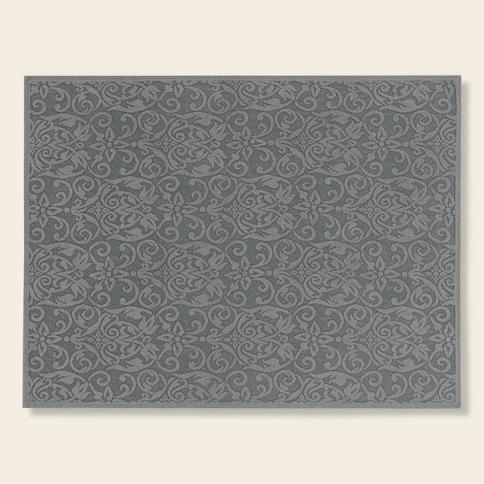 Arabesco Cotton decorative Carpet 150x200 cm Grey