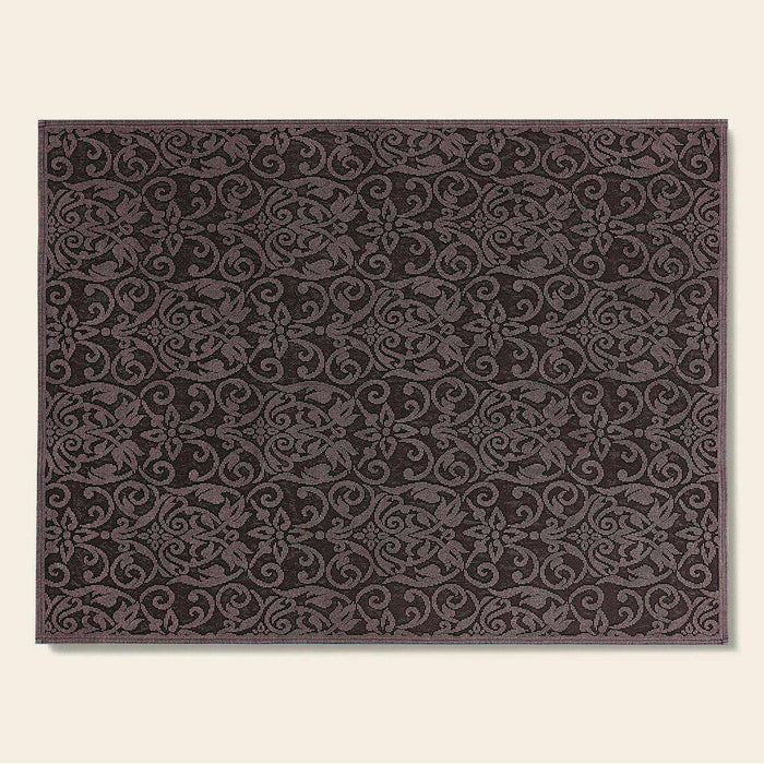 Arabesco Cotton decorative Carpet 150x200 cm Brown