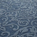 Arabesco Cotton decorative Carpet 150x200 cm MARINE BLUE
