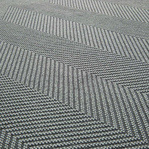 Zigzag Cotton decorative Carpet 150x200  cm Grey