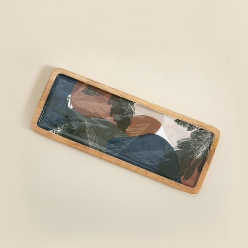 Renature Rectangular Serving Plate 33x12 Cm Natural