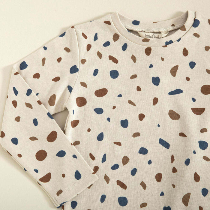 Abstract Top&Bottom 2-Pieces Set Stone