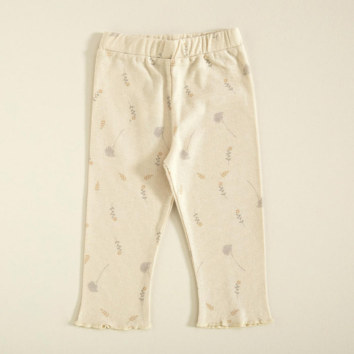 Hug Me Floral Leggings Beige