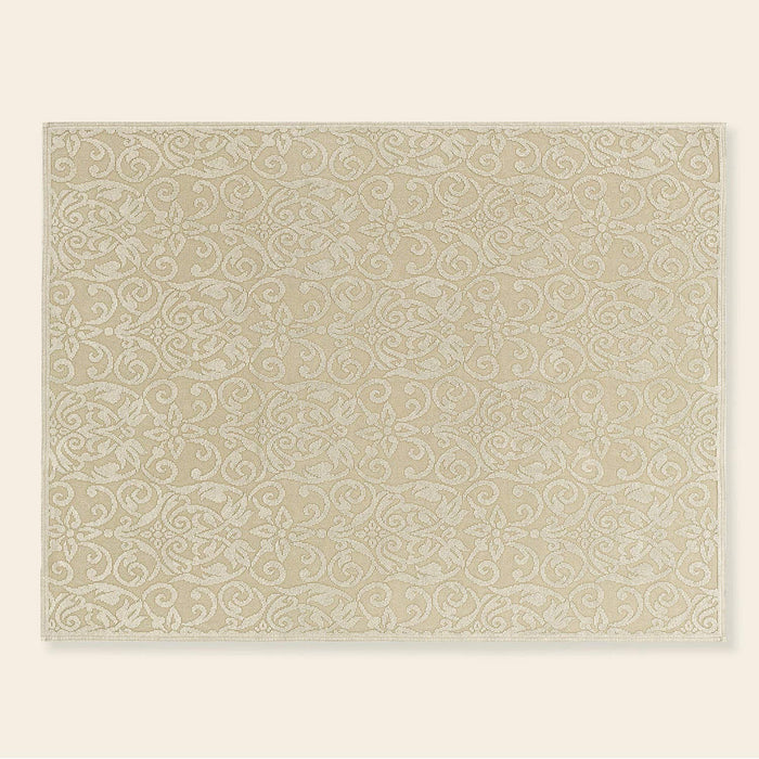 Arabesco Cotton decorative Carpet 150x200 cm Cream