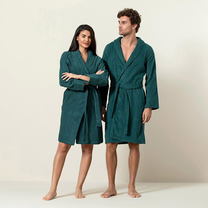 Solid Bamboo Unisex Bathrobe Green