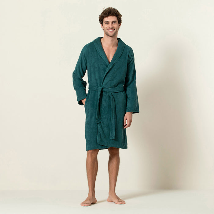 Solid Bamboo Unisex Bathrobe Green