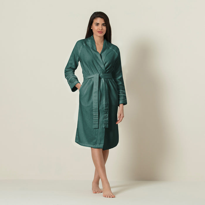 Derin Bamboo Unisex Bathrobe Green