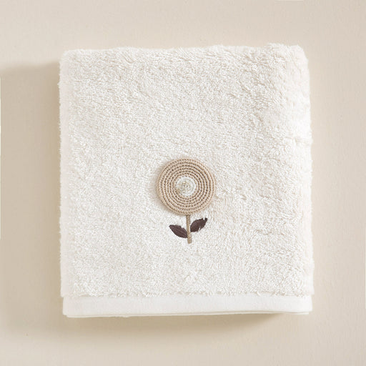 Ladina Face Towel 50x90 cm Ecru