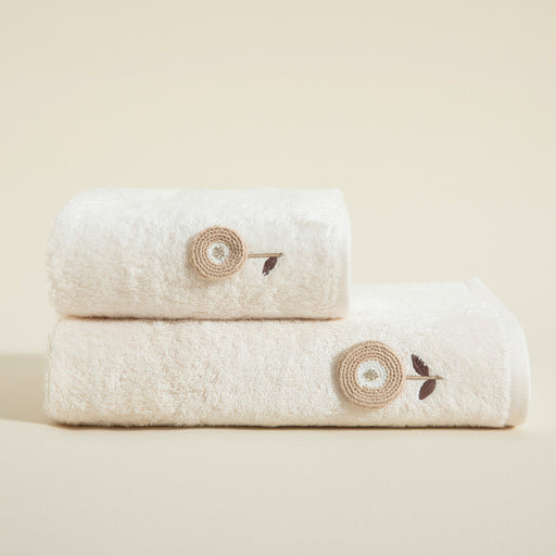 Ladina Face Towel 50x90 cm Ecru