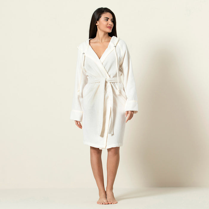 Ferme Unisex Bathrobe Ecru