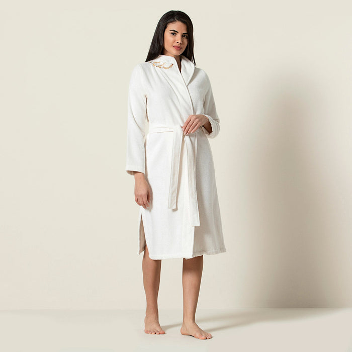 Alface Women Bathrobe Ecru