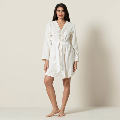 Geovan Women Bathrobe Ecru