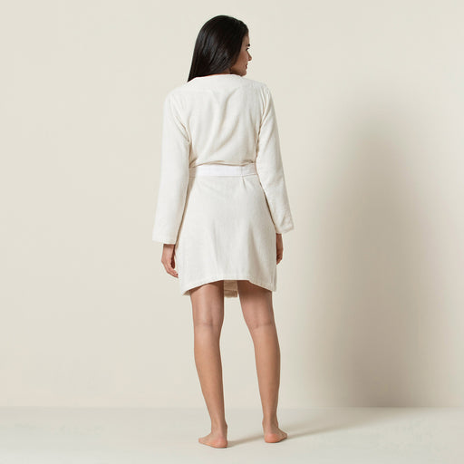 Geovan Women Bathrobe Ecru