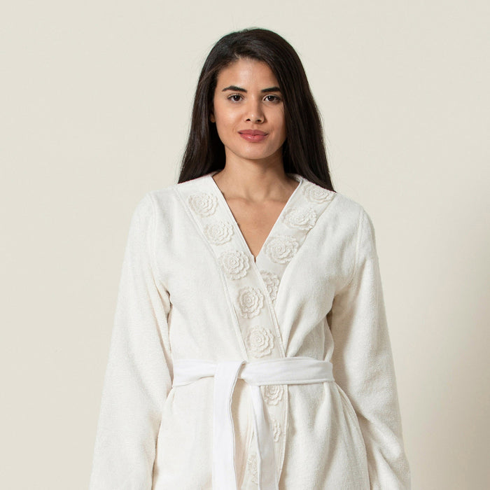 Geovan Women Bathrobe Ecru