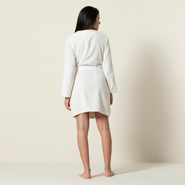 Geovan Women Bathrobe Ecru