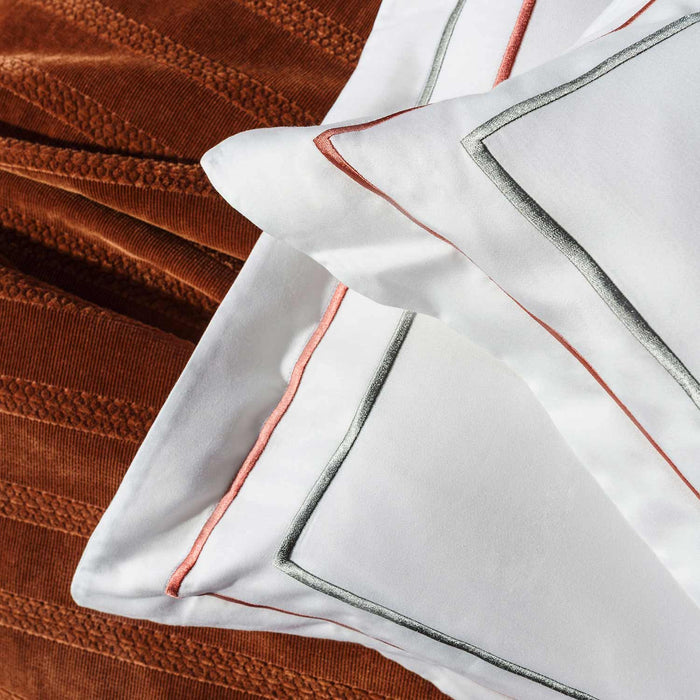 Geo Duvet Cover Set Double Size 200x220 cm Ecru