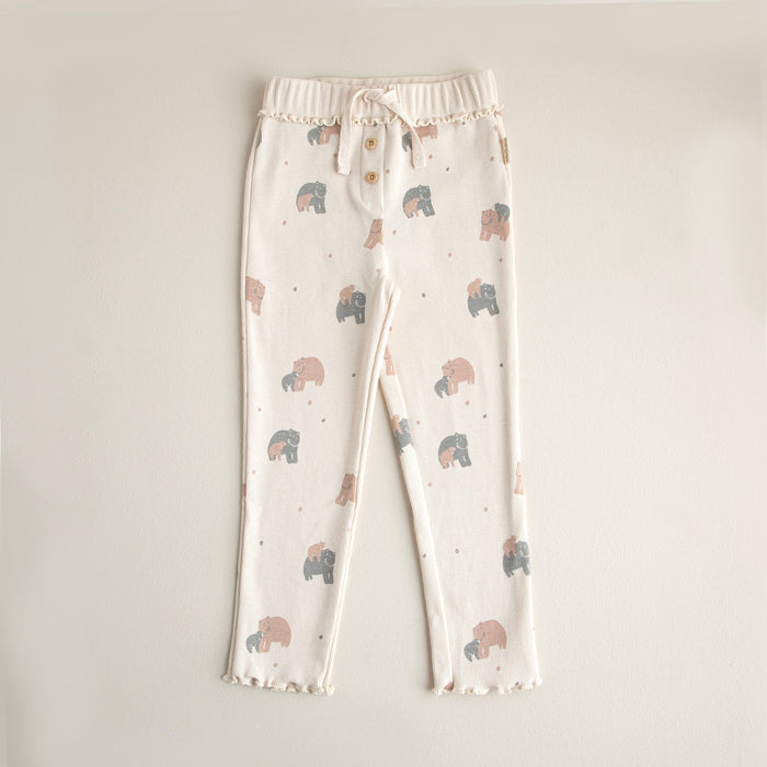 Nordic Printed Pants Ecru