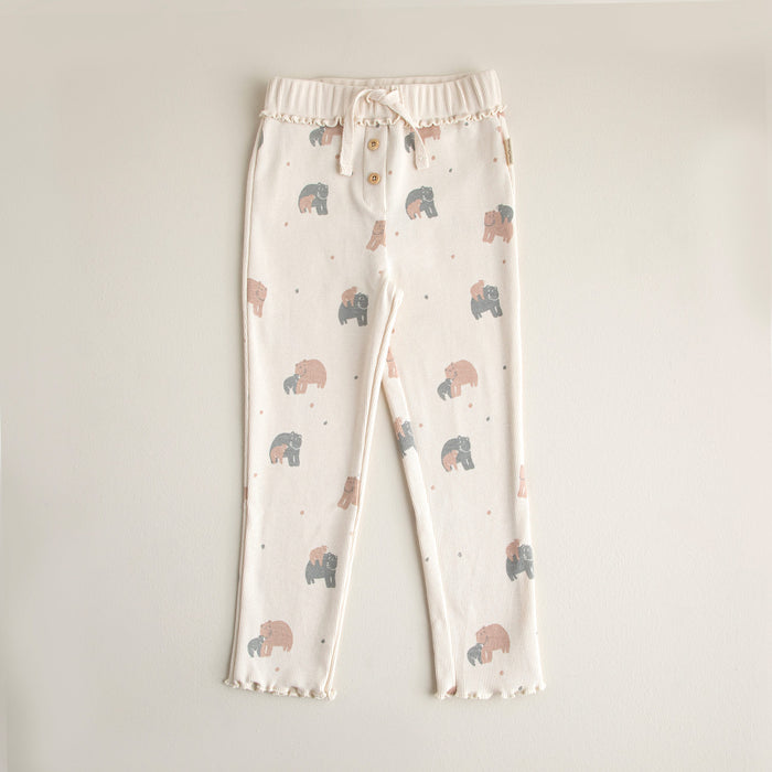 Nordic Printed Pants Ecru