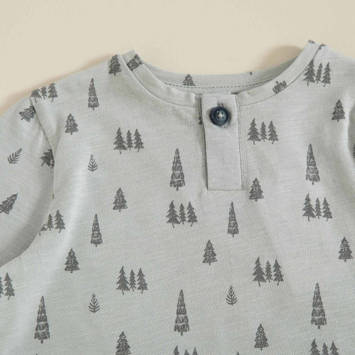 Nordic Printed Tshirt Grey