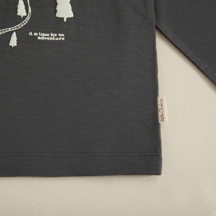 Nordic Printed Tshirt Anthracite