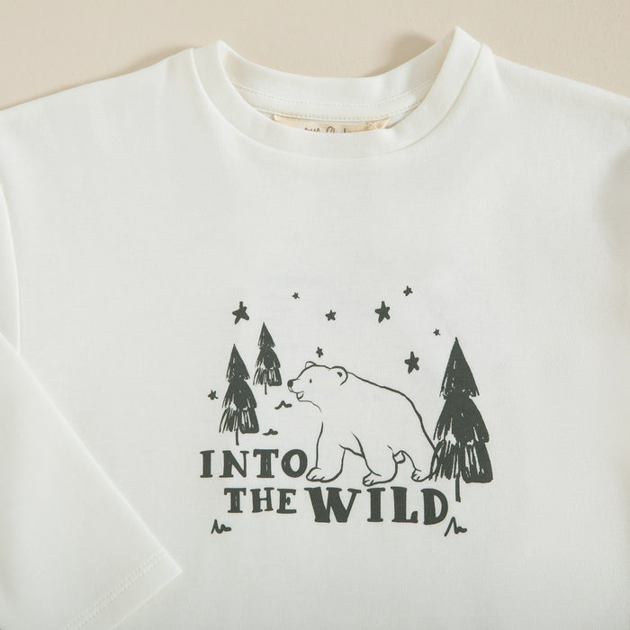 Nordic Printed Sweatshirt Ecru