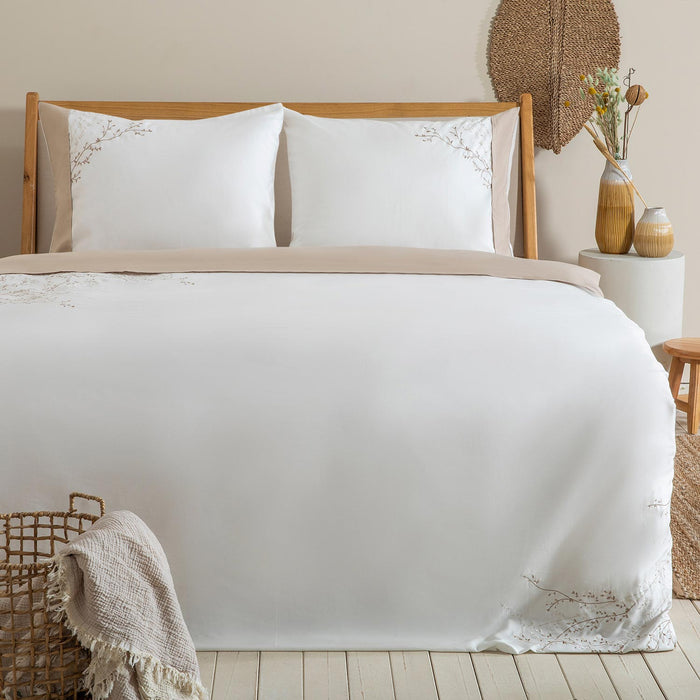 Karina Duvet Cover Set Extra King 260x220 cm Ecru