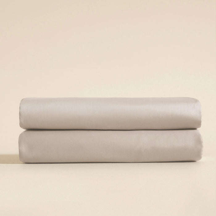 Classic Bamboo Cotton Double Fitted Bed Sheet 160x200 cm Beige