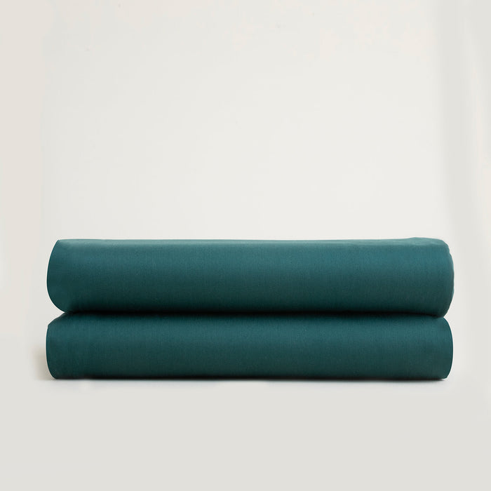 Classic Double Fitted Bed Sheet Queen 180x200 cm Green