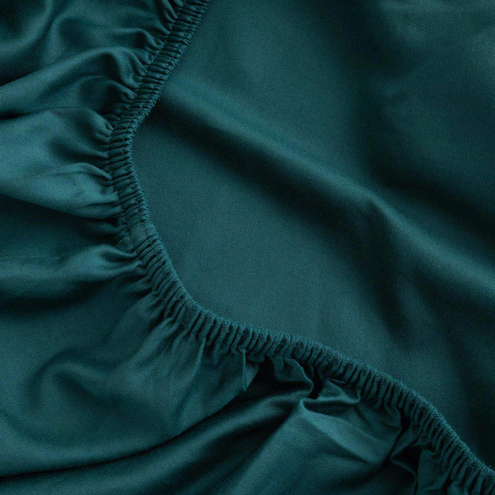 Classic Double Fitted Bed Sheet Queen 180x200 cm Green