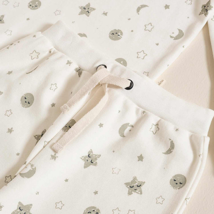 Pyjama Set Printed Ecru