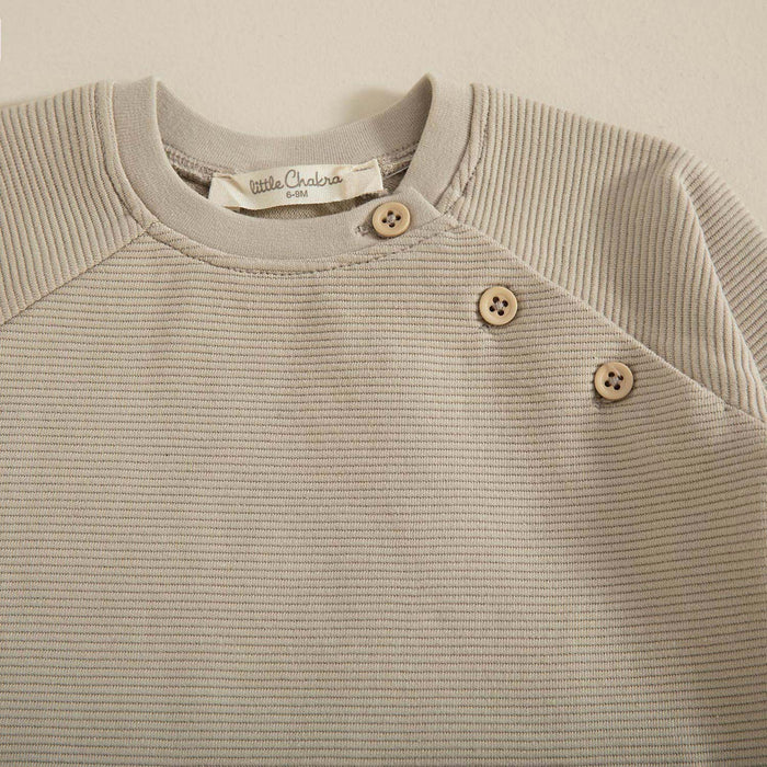 Party Tshirt With Button Beige