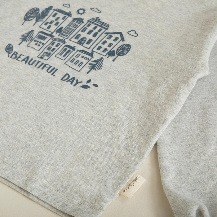 Tiny House Printed Sweatshirt Grey