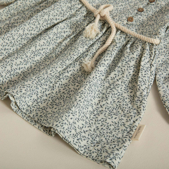 Tiny House Dress With Button Ecru