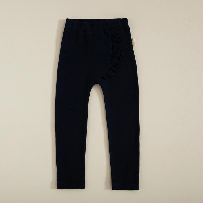 Tiny House Ruffled Pants Navy Blue