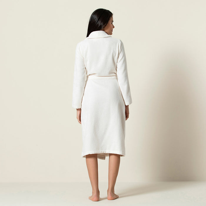 Kael Women Bathrobe Ecru