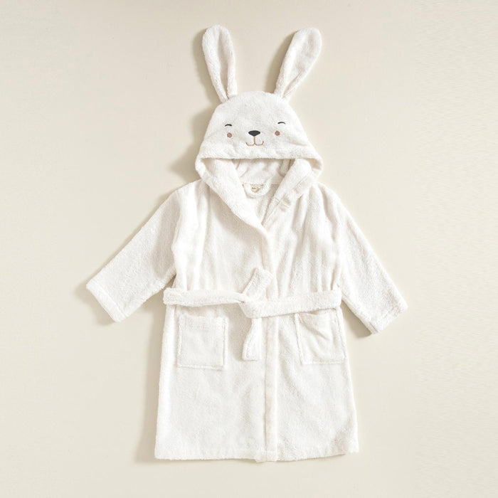 Baloon Bathrobe With Hoodie Ecru