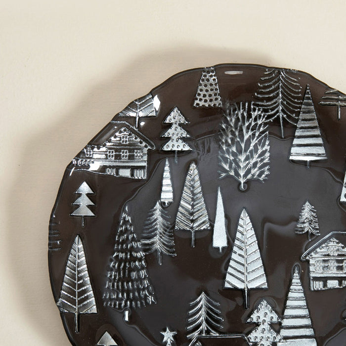 Zermatt Cake Plate 21 Cm Grey/Dark Grey