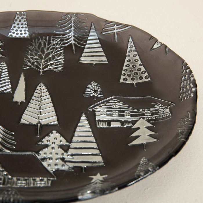 Zermatt Cake Plate 21 Cm Grey/Dark Grey