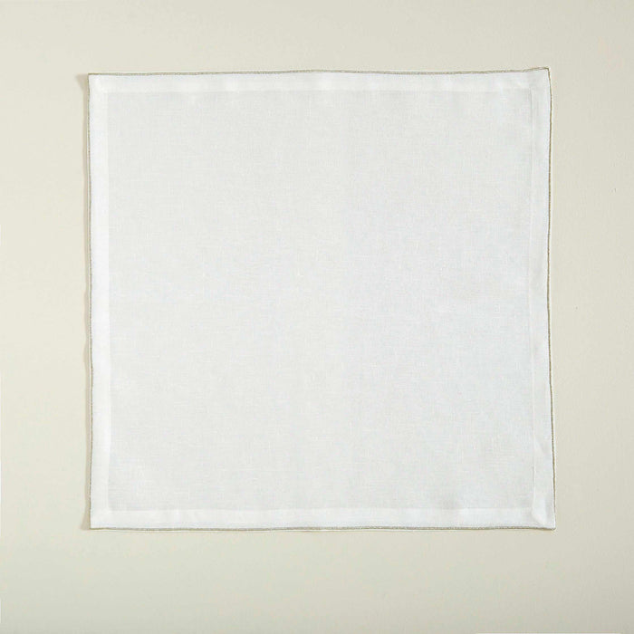 Natty Napkin 45x45 cm Ecru/Gold