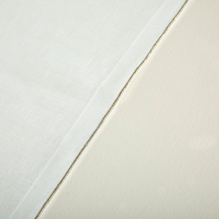 Natty Napkin 45x45 cm Ecru/Gold