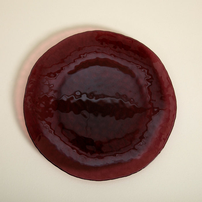 Dune Platter 33 Cm Bordeaux